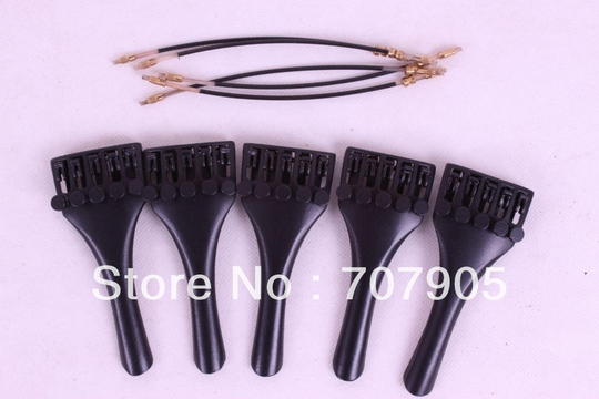 5 set 4/4 viool onderdelen, staart gut tuner aluminium staartstuk Accessoires # E8