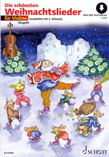 Noten Die schönsten Weihnachtslieder für 1 - 2 Violinen Schott ED 8790D Schott