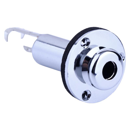 6.35Mm 1/4 "Metal Gitaar Jack Socket Connector Vrouwelijke Panel Mount Voor Akoestische Elektrische Basgitaar Onderdelen & Accessoires