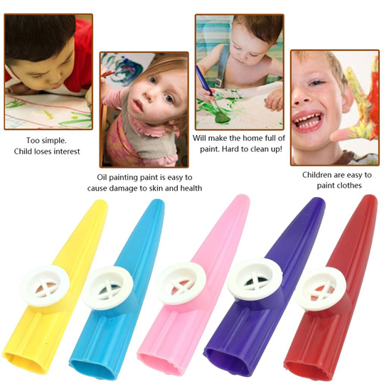 Kind Eduaction 5Pcs Gemengde Kleur Orff Plastic Kazoo Harmonica Mond Fluit Kids Party Speelgoed Chirstmas voor Kind