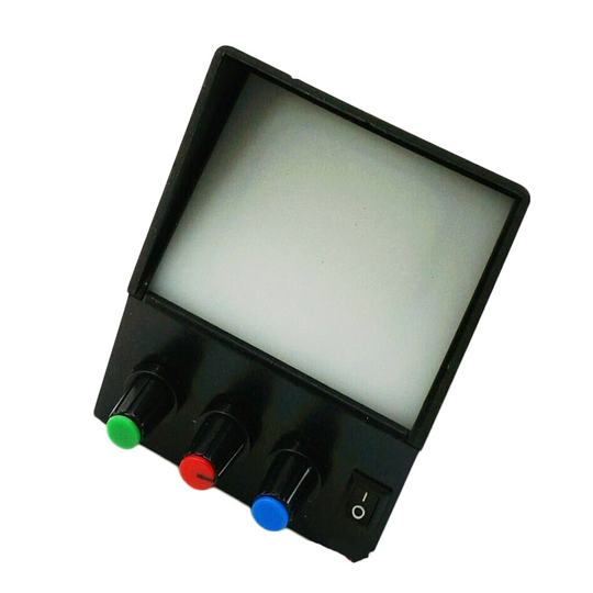 Drie Primaire Kleuren van Licht Synthese Experimentator Natuurkunde Optische Verlichting Experiment Onderwijs Instrument Apparatuur