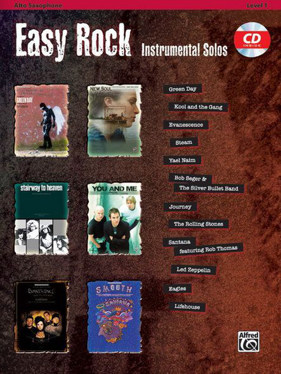 Noten EASY ROCK INSTRUMENTAL SOLOS Altsaxophon incl. CD Alfred Verlag 32597