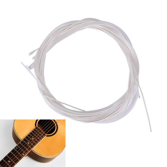 6 Pcs 1M Gitaar Snaren Nylon Verzilveren Set Super Licht Guitarra Vervangingen Klassieke Akoestische Gitaar Onderdelen Accessoires