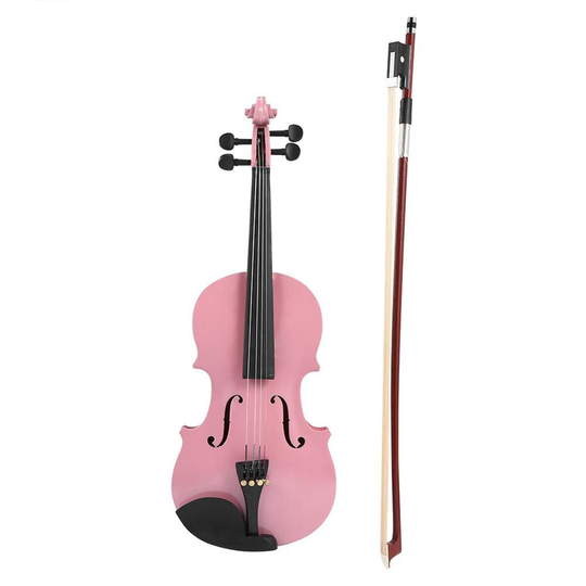 1/8 Viool Fiddle Met Case Boog Hars Gloss Natuurlijke Akoestische Muziekinstrument Lichtgewicht Draagbare Muziek Elementen
