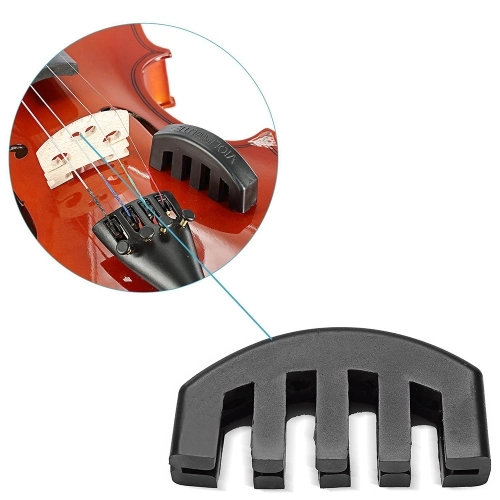Gummi 4/4 Violine Stumm Praxis Mute Geige Schalldämpfer mit 5 Zinken