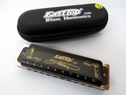 Oost Top 10 Gat Professionele Blues Diatonische Harmonica Voor Beginner, Speler, , Sleutel Van D