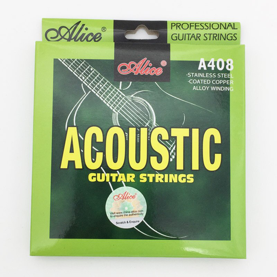 1 set Akoestische Folk Gitaar Snaren 011 012 Fit 36 "-42" Guitarra-Alice A408 Serie