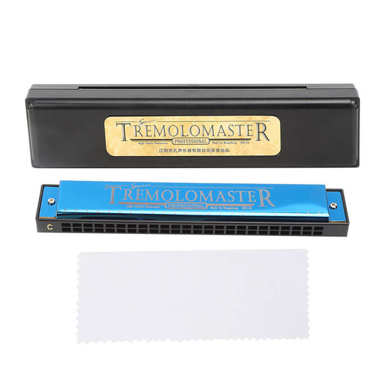 Professionele Mouthorgan Harmonica Diatonische Harp Kinderen Polyfone C Sleutel 24-Hole Diatonische Harp