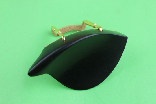 1 Pc Natuurlijke Ebony 4/4 Viool Chin Rest + Zilver Schroef, Viool Onderdelen Accessoires