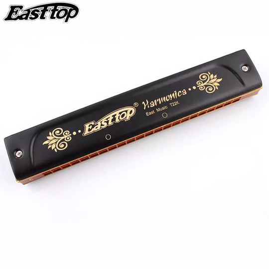 Easttop Tremolo T22K 22 Gaten Harmonica Mondharmonica Harp Instrumentos ABS Kam Key C Professionele Muziekinstrumenten Oost Top