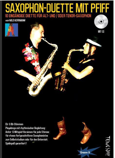 Noten Saxophon-Duette mit Pfiff incl. CD für B & Es Stimmen tunesday