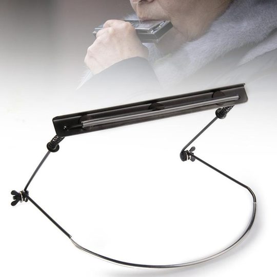 Verstelbare Mond Orgel Hang Hals Holder Stand 10 Holes Harmonica Metalen Beugel Mond Orgel Hang Hals Holder Stand 10 Gaten harmo