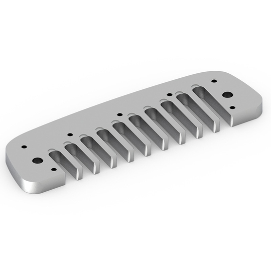 Hohner 10 Gaten Diatonische Harmonica Kam Blues Harp Armonica Onderdelen Aluminium Kam Voor Hohner Golden Melody Gm Sleutel Van C