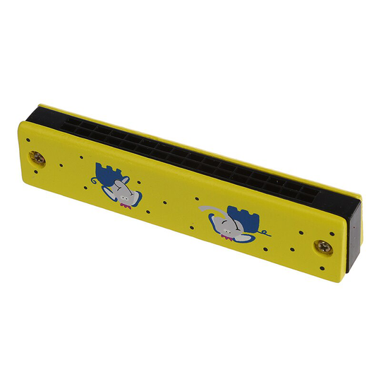 Houten Harmonica Voor Kind Kids Muziek Educatief Speelgoed --- Willekeurig Patroon