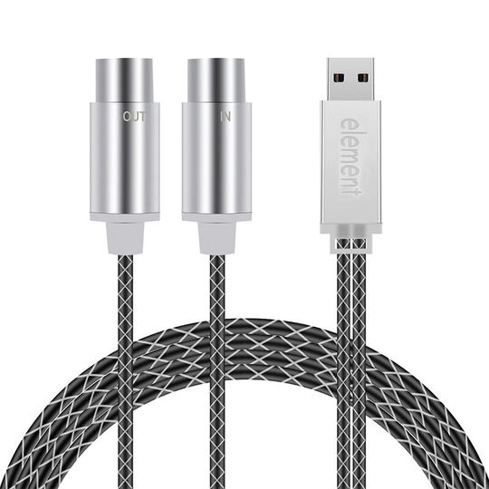 TopMidi-kabel Usb In-Out Converter, Professionele Midi Interface Met Lampje, ftp Verwerking Chip, Metalen Sh
