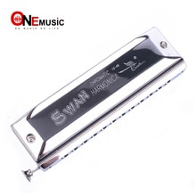 Chromatische Harmonica Mondharmonica 12 Gaten met 48 Tone Sleutel van C Reed Zwaan SW1248