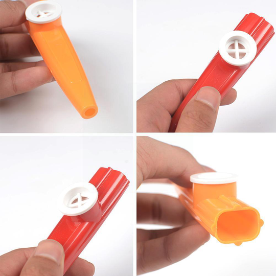 1pcs Plastic Cartoon Harmonica Flute Children Party Accompaniment Instrument Children's Kazoo Strike Music G3r2