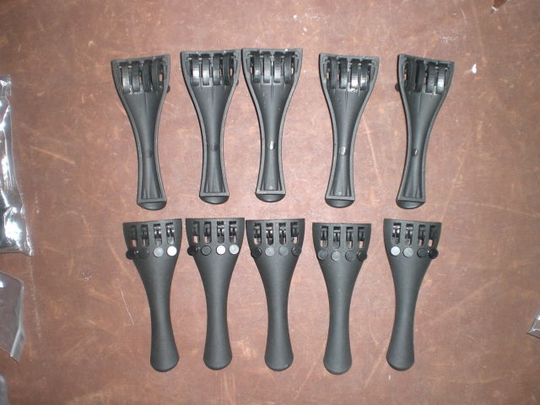 10 stks Viool Staart stuk Carbon Fiber materialen Viool onderdelen 4/4 3/4 1/2 1/4 1/8 viool deel