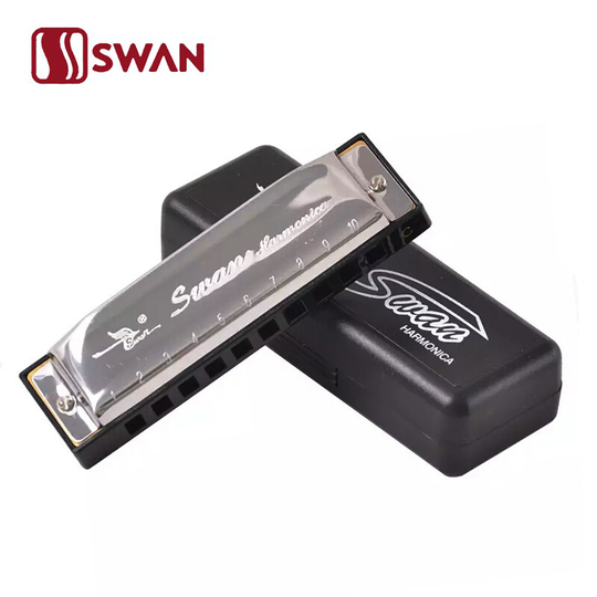 Zwaan SW1020H-3 Folk Jazz 10-Hole Blues Harmonica Diatonische Harmonica/10-Holes Harp Houtblazers Muziek Instrument