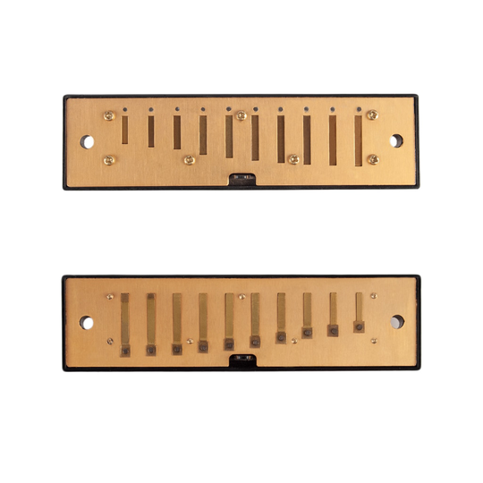 10 Hole Harmonica Diy Onderdelen Harmonica Toebehoren (Top Plaat + Bodemplaat + Kam)