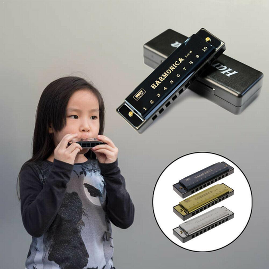 Harmonica 10 Holes Harp 20 C Tone Diatonische Harp Key C Mondharmonica Onderwijs Jazz Blues Band Vroege Baby Training zin Muziek D9X4