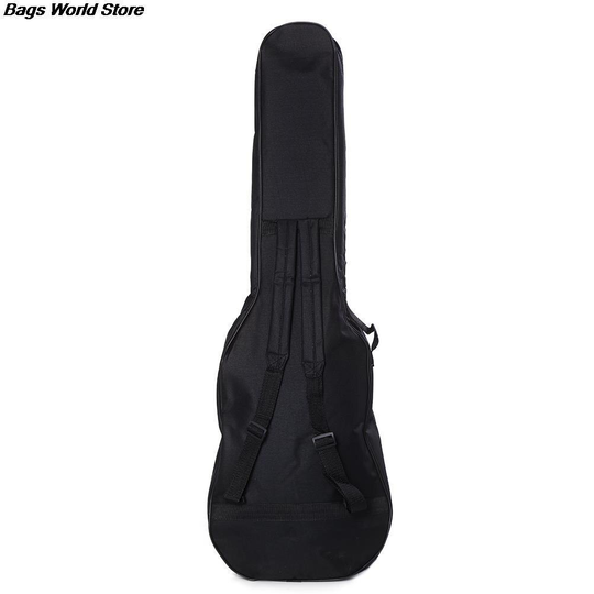 1Pcs Dubbele Bandjes Elektrische Gitaar Tas Soft Case Gig Gevoerde Tas Rugzak Gitaar Enkele Vermelding Rugzak Instrument Tassen & gevallen