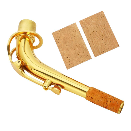 2Pcs Natuurlijke Sax Neck Cork Sheet Voor Sopraan/Tenor/Altsaxofoon Muzikale Accessoires