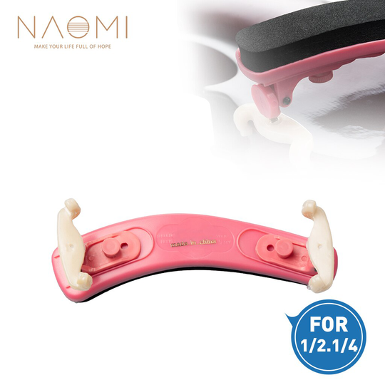 Naomi Viool Schoudersteun Verstelbare 1/2 Viool Schoudersteun Plastic Voor 1/2 Viool Roze Viool Onderdelen Accessoires