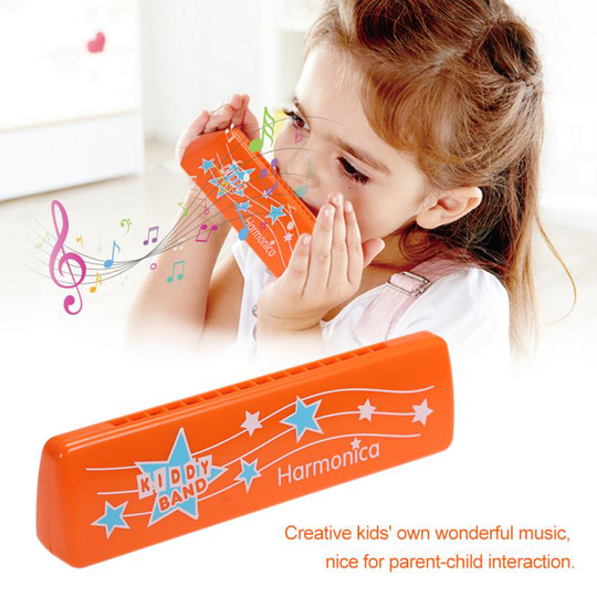 10-Hole Plastic Harmonica Educatief Muziekinstrument Voor Kinderen Vroege Onderwijs Speelgoed Kinderen Educatief Speelgoed