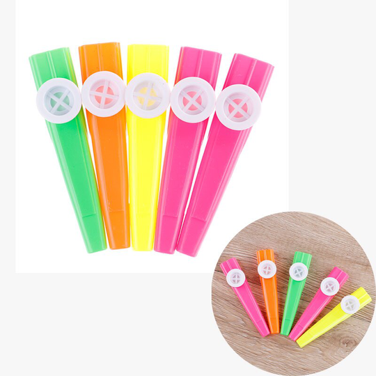 5 Stks/partij Plastic Kazoo Harmonica Mond Fluit Kids Kinderen Party Kid Muziekinstrument