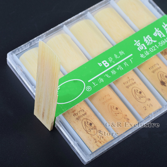 10 stuks Bb tenor saxofoon riet saxofoon accessoires orgel instrument verlagen b reed sterkte 2.5 vliegende gans