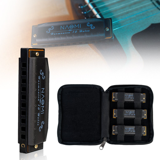 Hoodoo Blues Harmonica 3-Pack Met Case C D G Sleutel Harmonica Set
