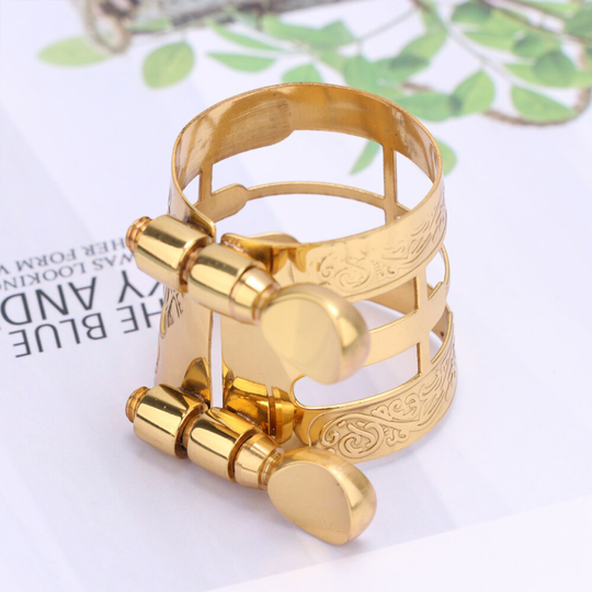 1Pc Alto Voice Dropping E Fluit Hoofd Kaarten Saxofoon Reliëf Fluit Hoofd Saxofoon Fluitje Clip Voor Kunstenaars Beginner Golden