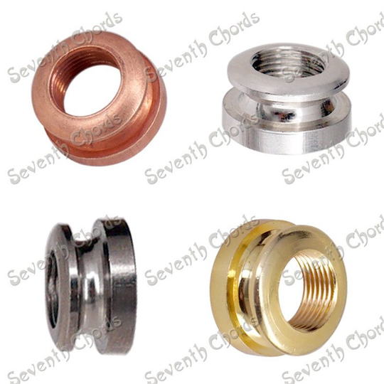 12 Pcs Guitar strap lock Schroefdraad Cilinder End Pin Jack Schroefdraad Gesp Cover Hoofd Top Cap Tip gitaar Basgitaar accessoires