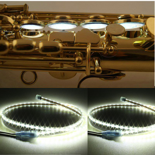 1 Pcs 100 Cm Led Lek Licht Sax Reparatie Tool Voor Saxofoon Klarinet Fluit Hobo Houtblazers Onderdelen & Accessoires eu Plug