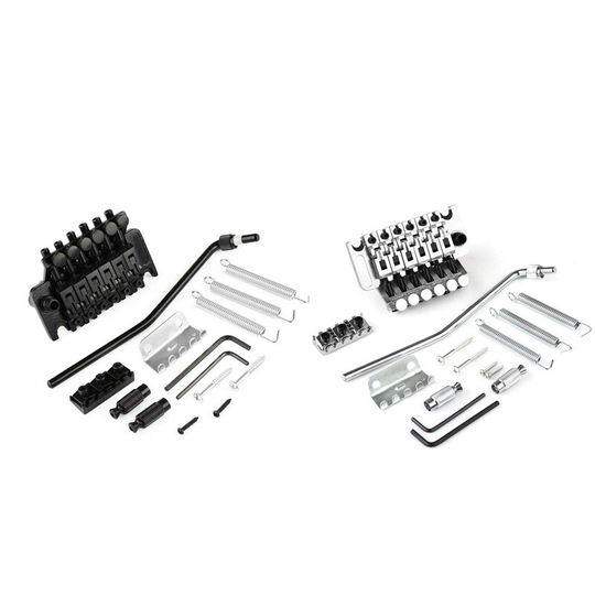 Elektrische Gitaar Tremolo Bridge Assembly Dubbele Systeem Onderdelen 2 Punt St Strat Stijl Gitaar Tremolo Bridge Sluitsysteem