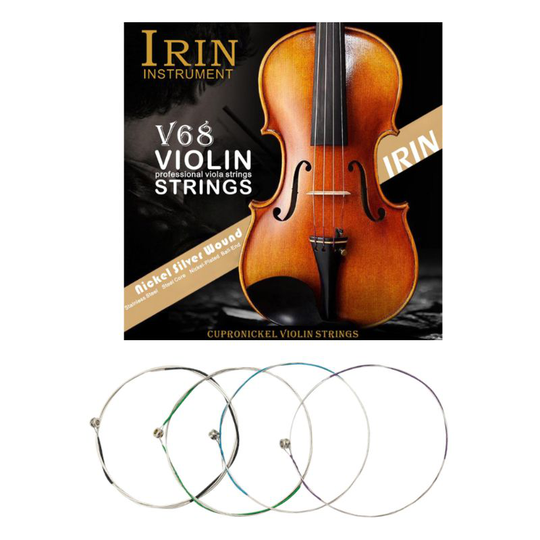 Irin V68 Professionele Viool Snaren (E-A-D-G) Nickel Silver Wound Voor 4/4 3/4 1/2 1/4 Viool