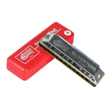 C Key 10 Holes Blues Harmonica Mouthorgan Koper Harmonica met Opbergdoos voor Beginners