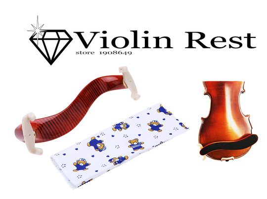 Van Hoge Viool Schoudersteun Esdoornhout Fit 3/4 4/4 Fiddle Viool Met Schoonmaakdoekje Altviool Schouder rest