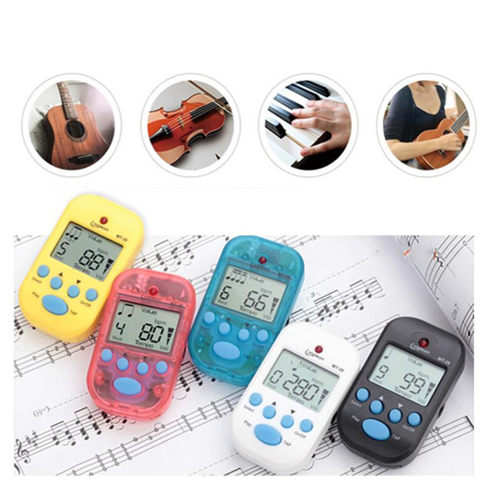 Mini M50 Lcd Digitale Tuner 30 Te 280bpm Clip-On Plastic Vibrerende Metronoom Voor Gitaar Piano Viool Professionele Instrument tool